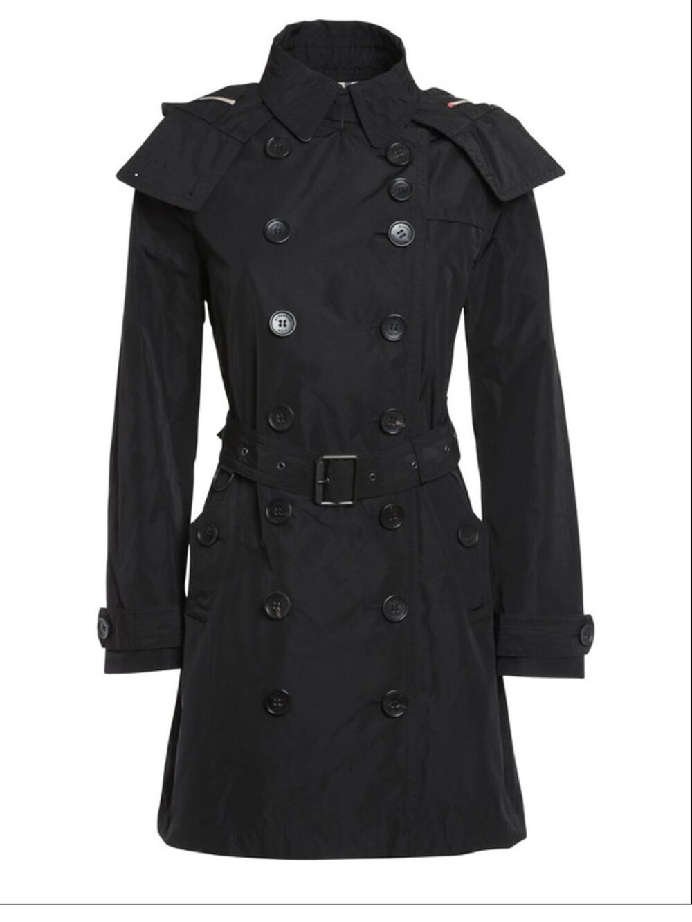 BURBERRY BRIT Balmoral Trench Coat in Black – UK 10 / US 8, fits S–M - Picture 5 of 15